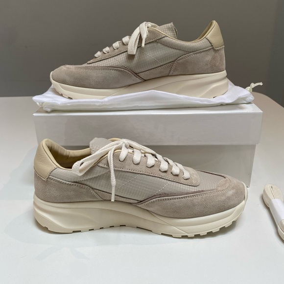 Woman by Common Projects Track 80 Sneaker in Tan Suede/Ripstop sz 38 New in Box - Picture 5 of 9